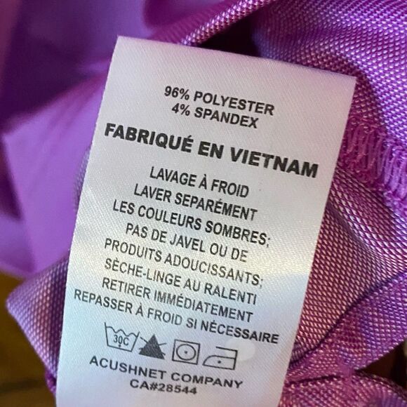 FootJoy Sz L Purple Golf Tennis Pickleball Athleisure Athletic Short Sleeve Polo - Picture 7 of 8